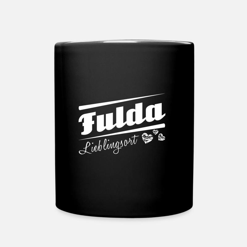 Fulda - Lieblingsort mit Stadtnamen - Tasse einfarbig - Schwarz
