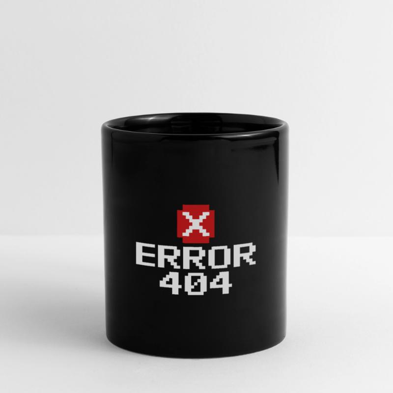 Error 404 - Cool Programmer Design Full Colour Mug