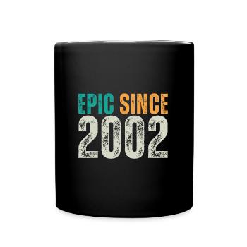 Epic depuis 2002 - Dicton d’anniversaire rétro - Mug uni - noir - Devant