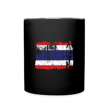 Thailand - Tasse einfarbig - Schwarz - Vorne