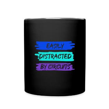 Electro Worker Circuits Electricien Tension - Mug uni - noir - Devant