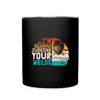 Profession de soudeur Chaleur Acier Gaz WIG MAG Soudage - Mug uni - noir - Devant