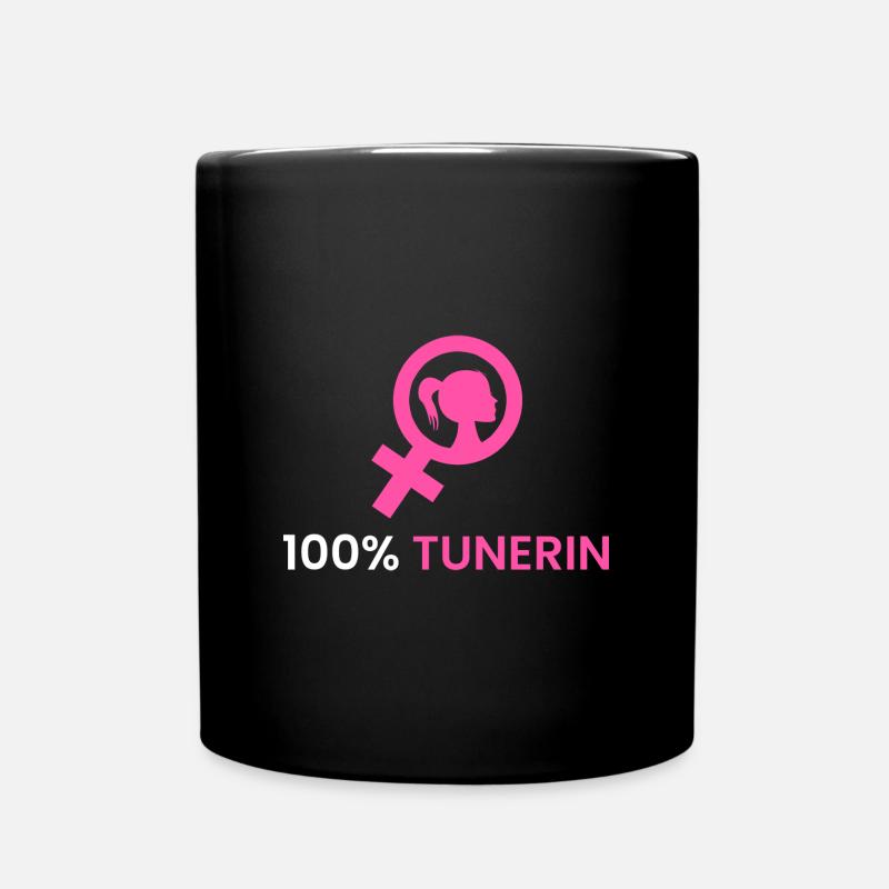 100% Tunerin - Tasse einfarbig - Schwarz