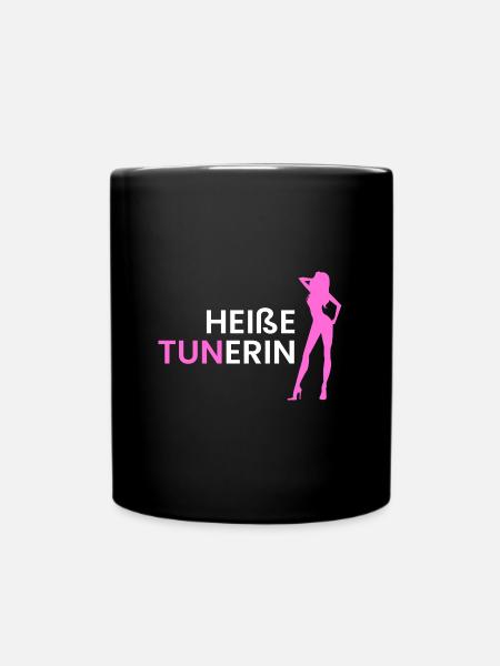 heiße Tunerin - Tasse einfarbig - Schwarz
