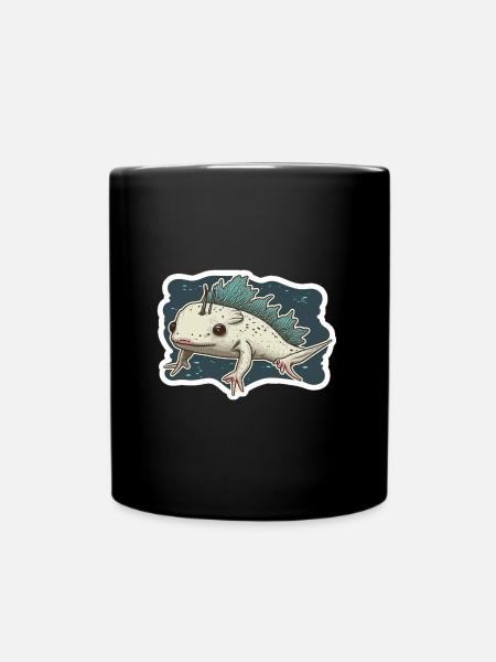 Axolotl - Tasse einfarbig - Schwarz