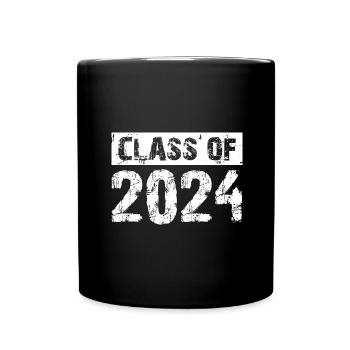 Class of 2024 - Schule Abitur Schüler Klasse Kind - Tasse einfarbig - Schwarz - Vorne