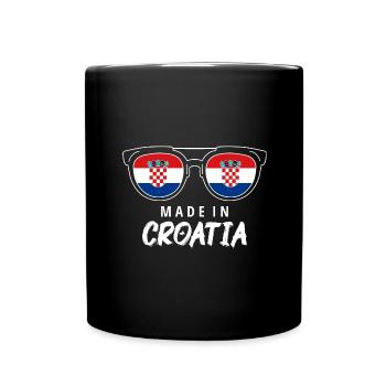 Drapeau de la Croatie Adriatique Zagreb Drapeau de la Croatie - Mug uni - noir - Devant