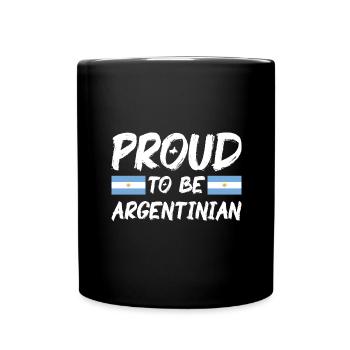 Argentina Flag South America Argentine Flag - Full Colour Mug - black - Front