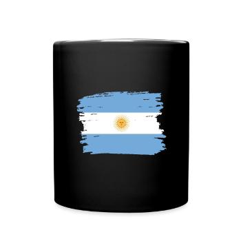 Drapeau de l’Argentine Amérique du Sud Drapeau argentin - Mug uni - noir - Devant