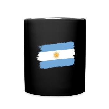 Drapeau de l’Argentine Amérique du Sud Drapeau de l’Argentine - Mug uni - noir - Devant