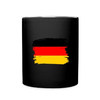 Drapeau de l’Allemagne Drapeau allemand Utilisé Look Homeland - Mug uni - noir - Devant