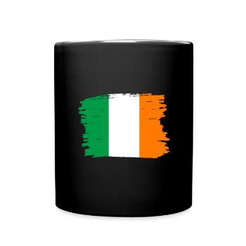 Ireland Flag Vintage Irish Flag Dublin - Full Colour Mug - black - Front