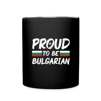 Bulgarien Flagge Bulgarische Fahne Goldstrand - Tasse einfarbig - Schwarz - Vorne
