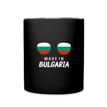 Bulgarien Flagge Bulgarische Fahne Goldstrand - Tasse einfarbig - Schwarz - Vorne
