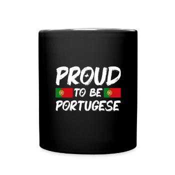 Portugal Flag Used Look Portuguese Flag - Full Colour Mug - black - Front