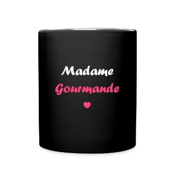 Madame Gourmande - Mug uni - noir - Devant