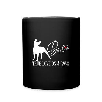Bostie true love on four paws - Full Colour Mug - black - Front