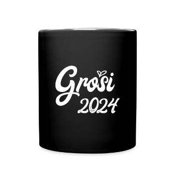 Grosi 2024 Hallo Oma Schweiz Schweizer Oma - Tasse einfarbig - Schwarz - Vorne