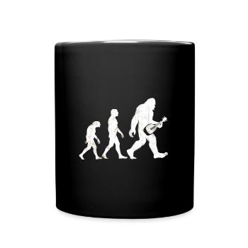 Geschenk für Hackbrettliebhaber - Tasse einfarbig - Schwarz - Vorne
