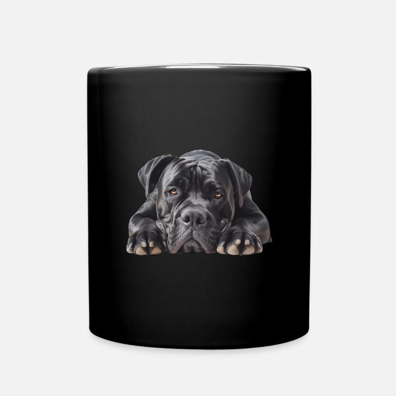 Cane Corso - Tasse einfarbig - Schwarz
