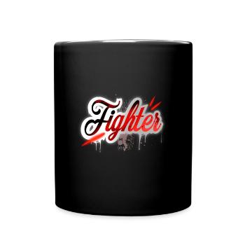 Fighter - Tasse einfarbig - Schwarz - Vorne