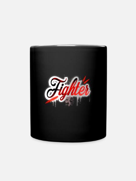 Fighter - Tasse einfarbig - Schwarz