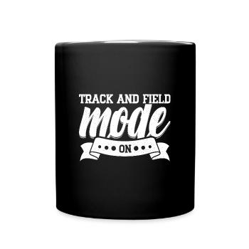 Track Athletics Track & Field Mode On - Tasse einfarbig - Schwarz - Vorne