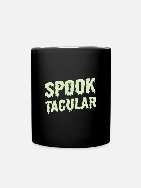 Halloween Shirt Spooktacular Costume Gift Tee - Full Colour Mug - black