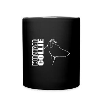 COLLIE DE CHEVEUX COURTS Wilsigns Profile Dogs Dog - Mug uni - noir - Devant