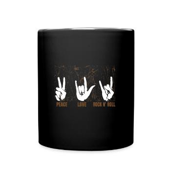 Rock & Heavy Metal Music Gift - Full Colour Mug - black - Front