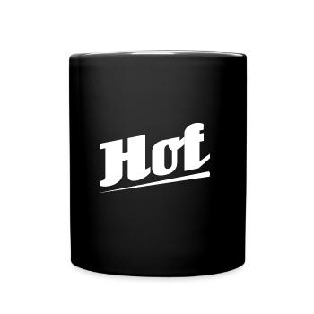 Hof - Textdesign mit Stadtnamen - Tasse einfarbig - Schwarz - Vorne