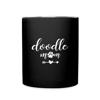 Doodle Mom Dog Pet Lover Fur Mama Cute Mothers Day - Full Colour Mug - black - Front