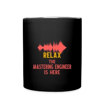 Mastering Master AudioTonmeister Tontechnik - Tasse einfarbig - Schwarz - Vorne