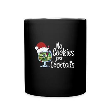 Pas de biscuits juste des cocktails, Noël en juillet - Mug uni - noir - Devant