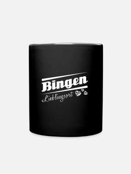 Bingen - Lieblingsort mit Stadtnamen - Tasse einfarbig - Schwarz