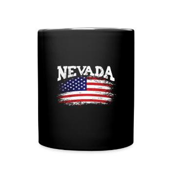 Nevada Pride State Mountain - Tasse einfarbig - Schwarz - Vorne