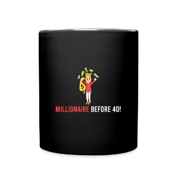 Millionnaire il y a 40 ans! - Mug uni - noir - Devant