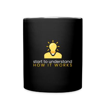 comprendre comment cela fonctionne - Mug uni - noir - Devant