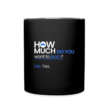 How much education? - Full Colour Mug - black - Front