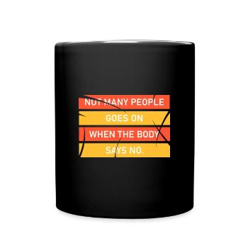 DON'T GIVE UP - Full Colour Mug - black - Front