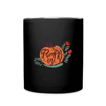 meap pumpkin - Full Colour Mug - black - Front