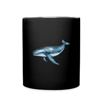 Pottwal - Tasse einfarbig - Schwarz - Vorne