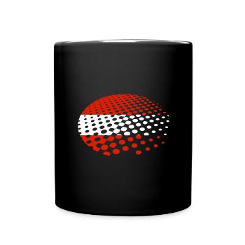 Austria Flag Austria Austrian Flag AT - Full Colour Mug - black - Front