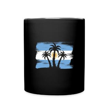 Argentina Flag South America Argentine Flag - Full Colour Mug - black - Front