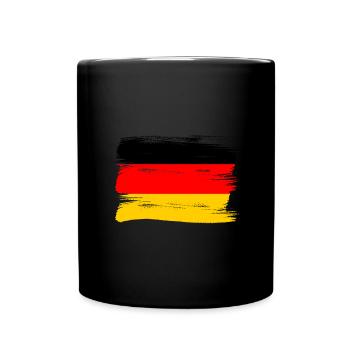 Drapeau de l’Allemagne Drapeau allemand Utilisé Look Homeland - Mug uni - noir - Devant