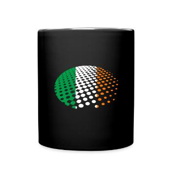 Ireland Flag Vintage Irish Flag Dublin - Full Colour Mug - black - Front