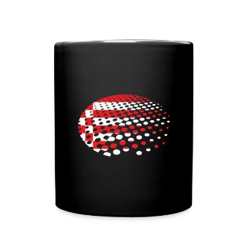 Bremen Flagge Bremer Fahne - Tasse einfarbig - Schwarz - Vorne