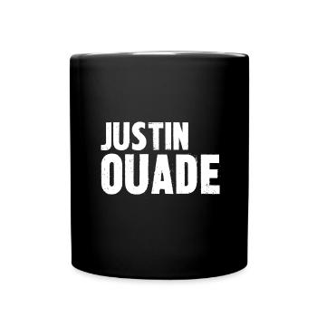 justin ouade - Mug uni - noir - Devant
