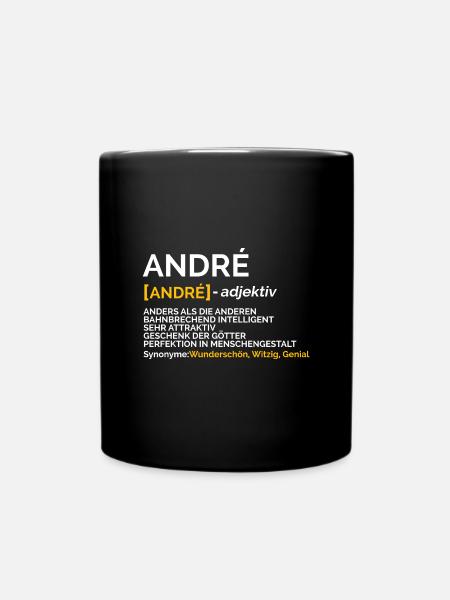 André - Tasse einfarbig - Schwarz