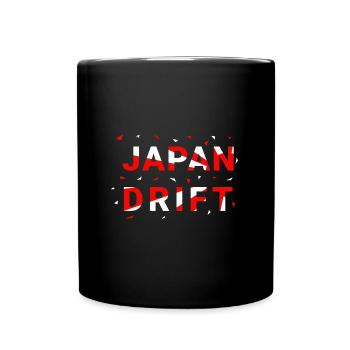 Japan Drift Geometry JDM - Tasse einfarbig - Schwarz - Vorne